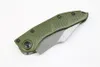 Nieuwe Collectie Stitch-A Auto Tactische Zakmes D2 Stone Wash Blade Groen T6061 Handvat Outdoor EDC Zakmessen EDC Gear