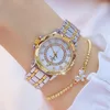 Montre-bracelets Relogio Feminino Fashion Bracelet Women's Golden Watch Ladies Wrist Watches Gold Diamond For Women 2024