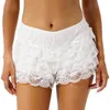 Women's Shorts Summer Casual Bloomer Women Layered Floral Lace Culotte Underwear Sissy Panties Mid Waist Bowknot Ruffle