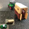 1 24 RC Car Four Channel Light Remote Control Farmer Series Wood Transport Dump Truck Electric Kids Toys Gift 240104