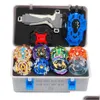 Spinning Top Gold Takara Toma Launcher Beyblade Burst Arean Bayblade Bable Set Box Bey Blade Toys for Child Metal Fusion Prezent Y2 D DHGB6