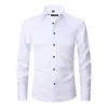 Lente mannen Sociale Shirt Slanke Zakelijke Overhemden Mannelijke Lange Mouw Casual Formele Elegante Blouses Tops Man Merk Kleding 240104