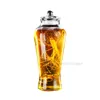 Nonlead Thick Glass Wine Bottle Enzyme Barrel Jar with Seal lid Traditional Chinese Medicine Liquor Ginseng 240103