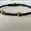 Goth chokers gotisk metall pu män kvinnor smyckesdesigner mörker afabet svart rep halsband