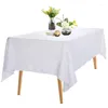 Nappe de Table en Polyester, couleur unie, pour Banquet, fête, rectangulaire, haut de gamme