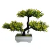 Decorative Flowers Mini Simulation Tree Potted Plants Realistic Pine Design Fake Home Office Tabletop Ornament Living Room Desk Decor