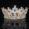 Queen Tiaras and Crowns Wedding Bridal Hair Jewelry Accessories For Women Pageant Diadem Bride Hair Ornaments 240102