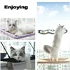 Cat Hammock Hanging Bed Window Pet For Cats Small Dogs Sunny Seat Mount With Blanket Bearing 20kg Accessories 240103
