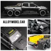 1 28 X-Class 6*6 Wheel Alloy Pickup Car Model Diecast Toy Metal Off-road Vehicles Car Model High Simulation Childrens Toy Gift 240103