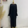 エスニック衣類ジッパーフロントバタフライスリーブイスラムイスラム教徒の長いドレスドバイトルコムージストヒジャーブローブを持つ女性のためのeid祈りabaya