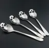 Coffee Novelty Spoon Creative Stainless Steel Sugar Skull Tea Spoons C110 BJ s