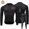 Ensembles de course PNS hiver vêtements thermiques ensemble pour uniformes de cyclisme hommes Jersey vélo homme long rembourrage pantalon de vélo VTT
