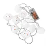 Guirlande lumineuse LED féerique pour chambre d'enfant, décoration de fête, alimentée par batterie, décoration festive pour cour suspendue