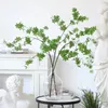 Decoratieve Bloemen 2 Stuks Kunstmatige Ficus Takje Plant Faux Groen Takken Blad Voor Verse Pastorale Stijl Winkel Tuin Kantoor Thuis banket