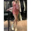 Robes décontractées Satin Slip sans manches coréenne Maxi robe femmes 2024 Y2k été moulante élégante tenues sexy dames fête d'anniversaire club