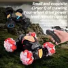 Araba Yeni Ürünler Hareket Algılayan Arabalar Twist Wheel Fourwheel Drive Offroad Tırmanma Dublör Araba Serin Çocuk Elektrik Oyuncak Çift Uzaktan Consit