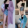 Women's Swimwear 2024 Bohemian Summer Beach Wear Long Kimono Cardigan Chiffon Tunic Women Tops Blouse Shirt Sarong Plage