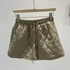 Shorts femininos terokinizo cordão rendas até cintura alta feminino cor sólida casual calças curtas chegada feminina solta pantalones mujer