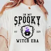 Koszulki damskie TOPN DYMPKIN TOP T-shirt moda letnia druk swobodny styl 90S z krótkim rękawem ubranie białe Halloween T-shi