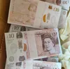 Andra festliga partier Prop Money Copy Banknote Fake Toys UK Pounds GBP British10 20 50 Eur Commemorative Ticket Faux Billet Not OT8ZW