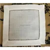 Serviette de table Textiles de maison Serviette de table Newtablemat Entier 120Pcslot 6Quotx6Quotsquare Serviettes de cocktail en lin blanc élégant est habillé Dhe9H