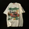 Y2k Top T-shirt Vrouwen Korte Jaren '90 Vintage Racewagen Grafische T-shirts Mannen Hip Hop Oversized Mouw tops Zomer Casual Tops 240103