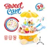 Montessori Toy Ice Cream Machine Zagraj w Tolley Candy Candy z lekkim zabawą supermarket domowy