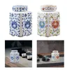 Vasos Porcelana Templo Jar Flor Vaso Display Organizador Versátil Cerâmica Gengibre para Casa Mesa de Casamento Decoração de Quarto