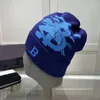 Beanies grande carta de malha designer chapéu inverno preto beanie homens e mulheres moda outono lã ao ar livre quente crânio bonés cor sólida casual