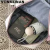 Korean Style Cute Backpacks Women Waterproof Nylon Small Shoulder Bags for Teenage Girls Schoolbags Flower Travel Rucksack 240103