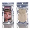 Aluminum Foil Pouch Bag Plastic Bags Package Laser Packaging Bag Front Clear Mylar salt Scented Tea Packing Qdtox