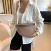 PU Leather Belt Bag Jacquard Weave Wide Strap Crossbody Chest Zip for Party Festival Sports Shoulder Bolso Fanny Pack 240103