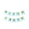 Party Decoration Multi Themes Baby Banners Pink Letter Sign Perfect Set Shower Bunting Garland Flags Accessories