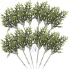 Dekorative Blumen, 12 Stück, Kiefernnadeln, Stiele, Picks, künstliche Zweige, DIY, Basteln, Weihnachten