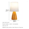 Table Lamps Hongcui Contemporary Lamp LED Ceramics Creative Orange Desk Light Decor For Home Living Room Bedroom Bedside