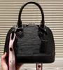 L Ripple Leather Totes Small Handbag Lady Cross Body Strap