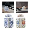 Vasos Porcelana Templo Jar Flor Vaso Display Organizador Versátil Cerâmica Gengibre para Casa Mesa de Casamento Decoração de Quarto