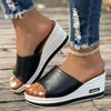 Sandals Women High Heels Thick Bottom Casual Shoes Summer Open Toe Wedges Woman Platform Mules Slipper