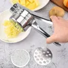 Aardappelstampers Ricers Keuken Koken Gereedschap Roestvrij Staal Druk Modder Puree Groente Fruit Pers Maker Knoflook Presser 240104