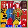 HENRY Retro Soccer Jerseys HIGHBURY PIRES REYES 02 03 05 06 92 93 94 95 96 98 99 BERGKAMP ADAMS Persie Galla V. PERSIE 88 89 90 CHEMISE DE FOOTBALL classique vintage