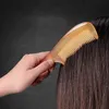 Handmade Natural Sheep Comb Fine Tooth Portable Hair Comb Anti-Static Scalp Meridian Massage Head Health Care Styling Tool 240104