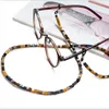 Minimalistiska färgglada fyrkantiga retro pärlkedja glasögon snörning av läsglasögon solglasögon håller remsor 240103