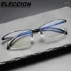 Lunettes de soleil Cadres Eleccion Ultra Light Titanium Lunettes Hommes Square Sourcils Optique Lunettes Lunettes de prescription Lunettes claires 6650