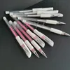 Machine 50 stks Roze Tattoo Marker Pen Witte Brow Pen Wenkbrauw Pen voor Permanente Make-up Wenkbrauwen Lip Scribe Tool Pmu Accessoire Benodigdheden