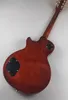 Standart elektro gitar, LP gitar, güneş doğumu gradyan kaplan deseni, iyi gitar, stokta, yıldırım paketi