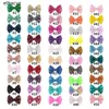 25 pièces/lot, 75 couleurs, 5 gros nœuds salissants à paillettes avec/sans Clip, accessoires pour cheveux pour filles, couvre-chef de fête pour enfants, vente en gros, 240104