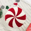 Pillow Christmas Candy Cane Throw Pillows Peppermint Red Pillowcase With Zipper Closure Coloring