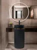 Bathroom Sink Faucets Nordic Slate Column Basin Floor Style Designer Integrated Light Luxury Art Wash