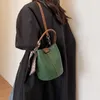 Eimer Taschen Luxus Designer Tasche Frauen Mode Webmuster Handtaschen Schulter mit Schals Handheld Messenger 240103