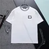 Designer-T-Shirts für Herren mit Rundhalsausschnitt, Sommer-Baumwolle, weich und bequem, kurzärmelig, modisch, lässig, Sport, für Herren und Damen, schwarz-weißes Kurzarm-Top für Paare